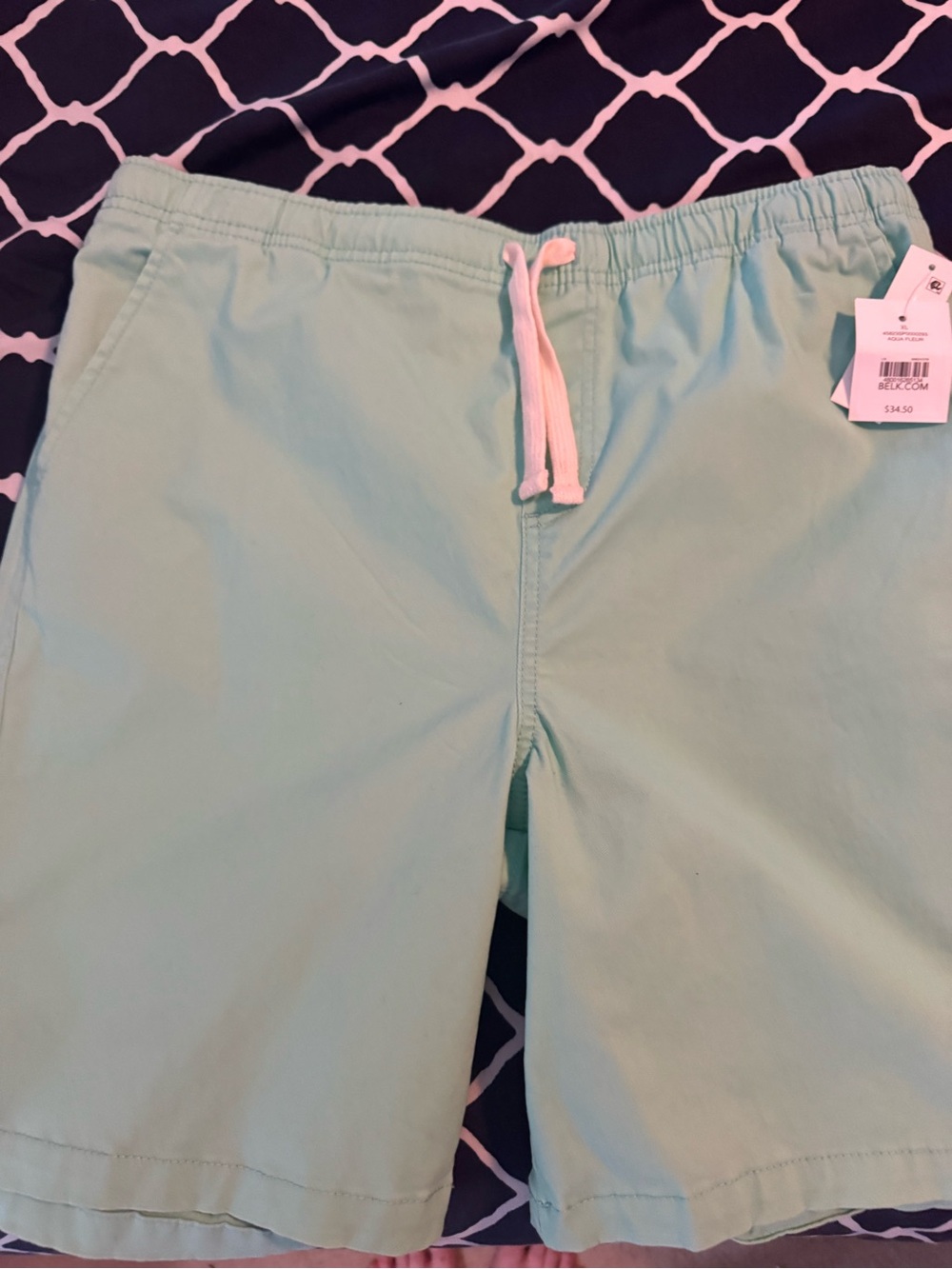 Crown & Ivy Kids Light Mint Drawstring Shorts